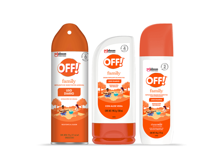 Un grupo de 3 productos OFF! Family